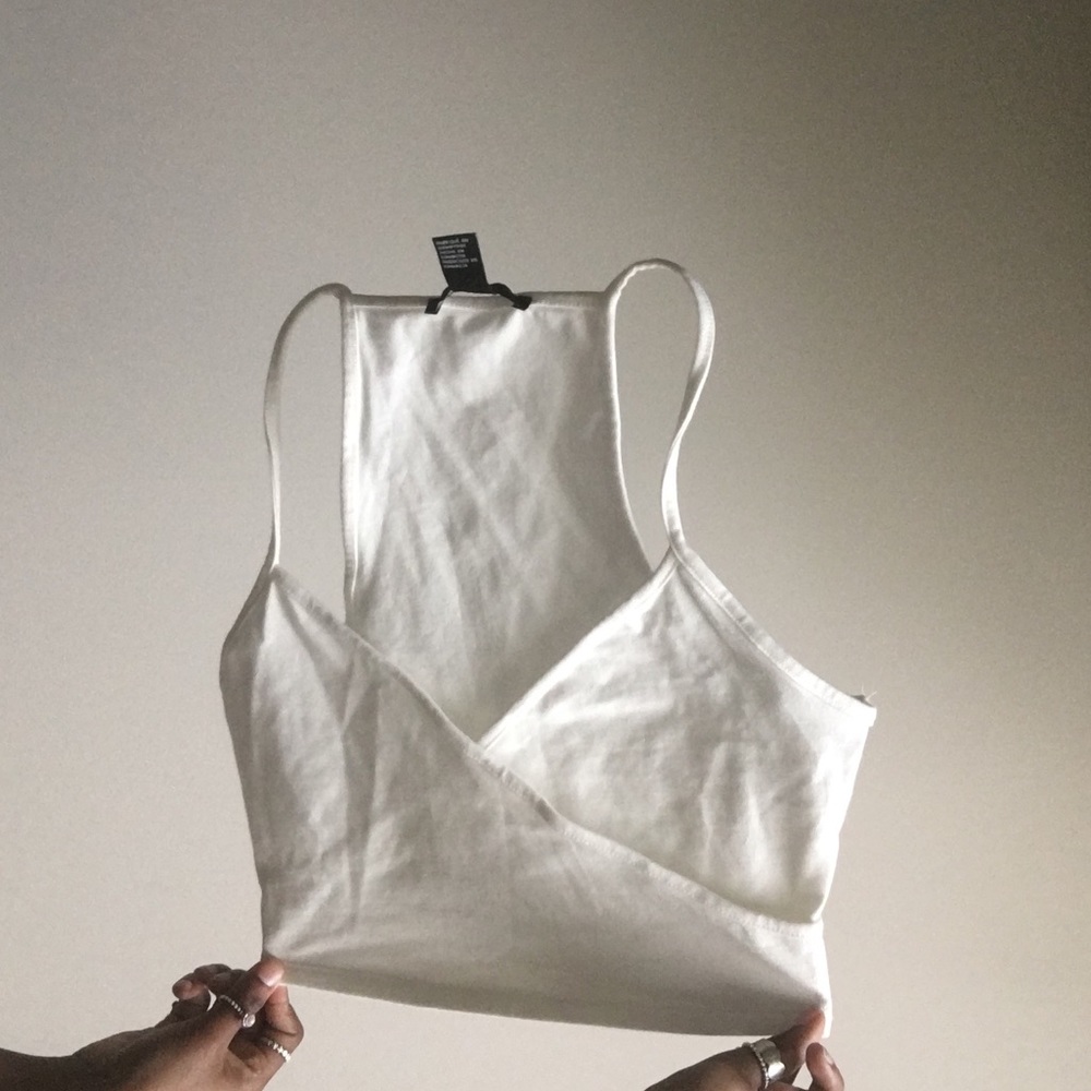 Wrap Front Crop Top