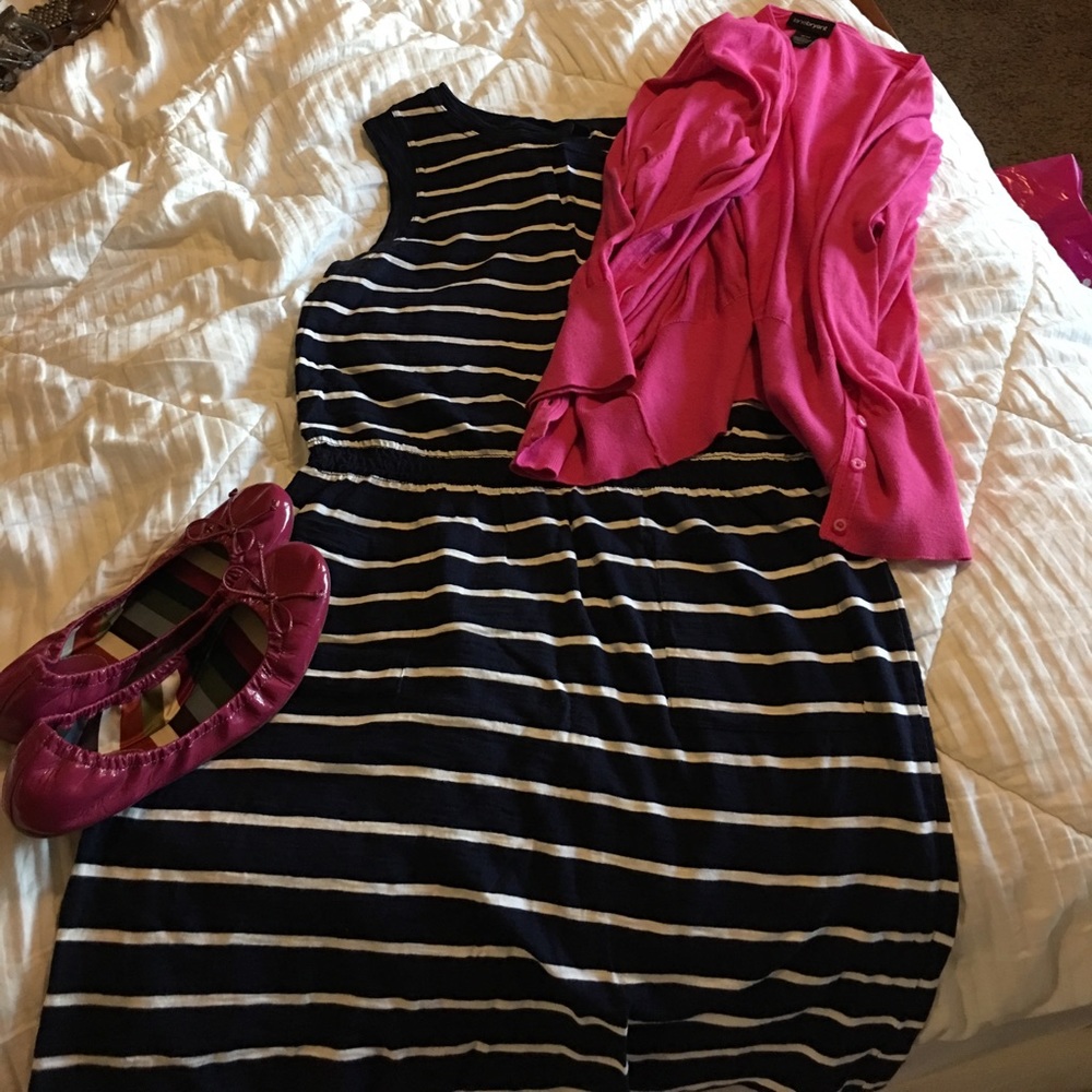 Blue and white Gap dress - Flattering