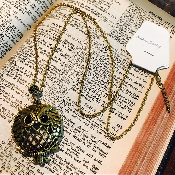 Jewelry - Rustic Gold Owl Necklace
