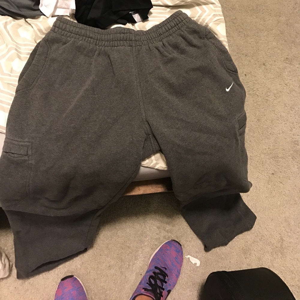 Gray Nike sweats