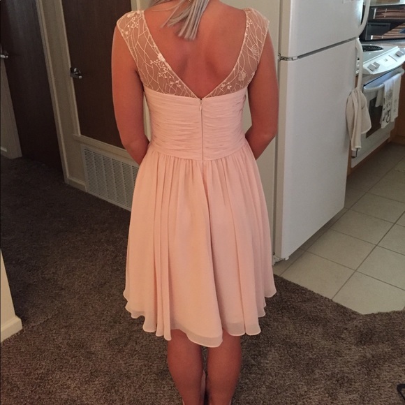 Pearl pink bridesmaids dress. - Picture 2 of 2