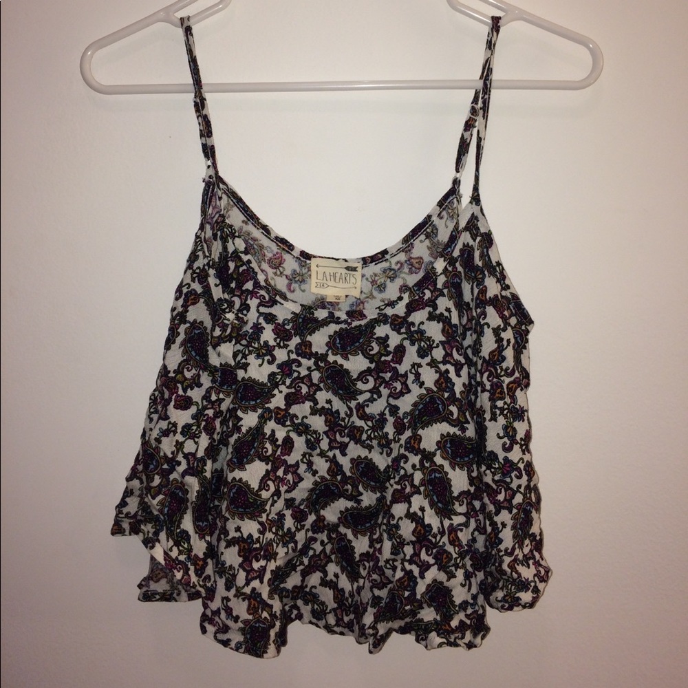 LA hearts crop top