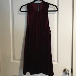 American Apparel Maroon Velvet Dress