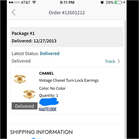 *SOLD* Auth Vintage CHANEL turn lock CC earrings - Picture 5 of 5