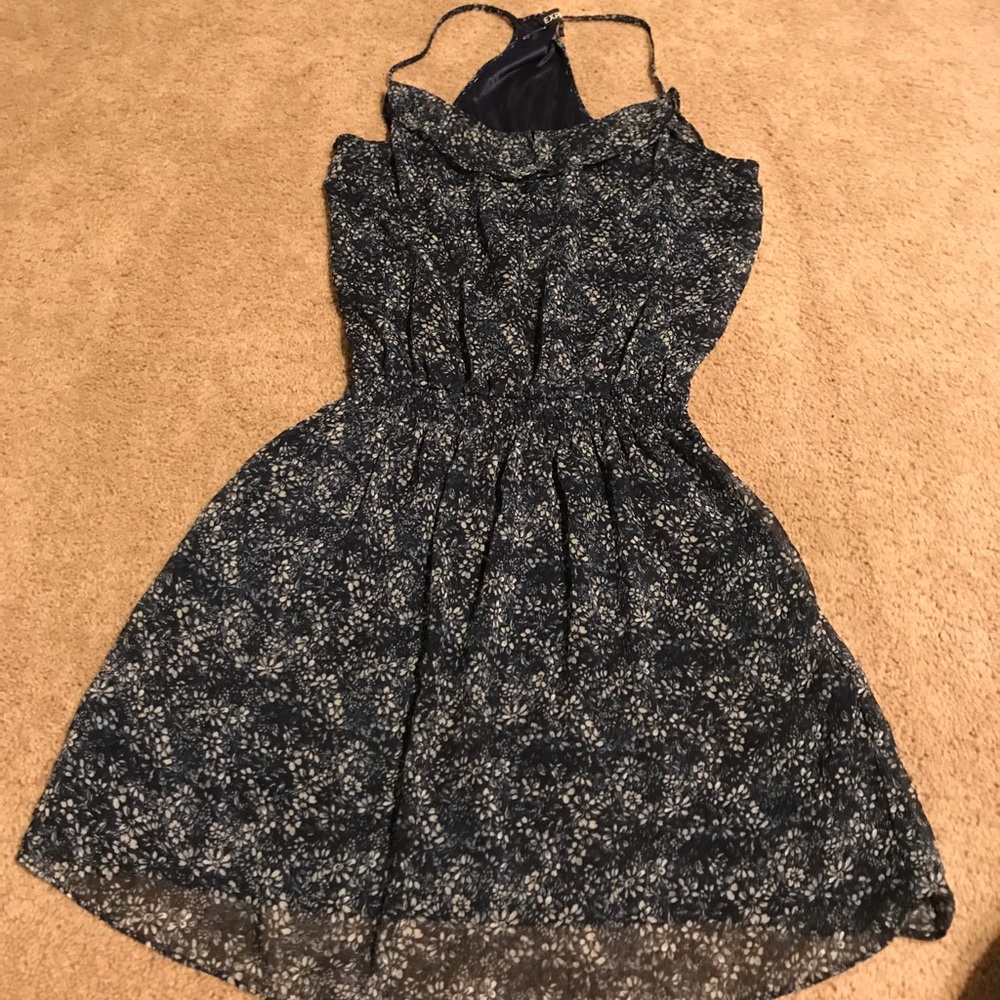 Blue floral express dress