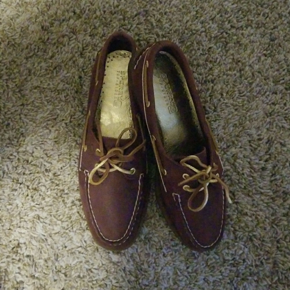 Purple Sperry Loafers