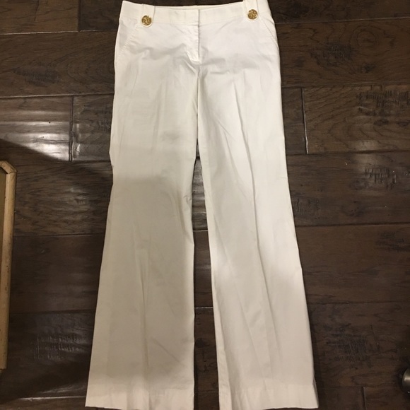 tory burch white pants