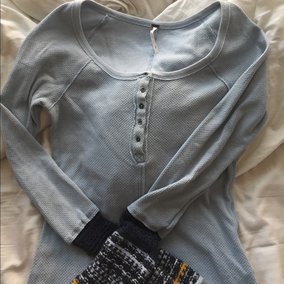 Free People Tops - Light blue free people thermal