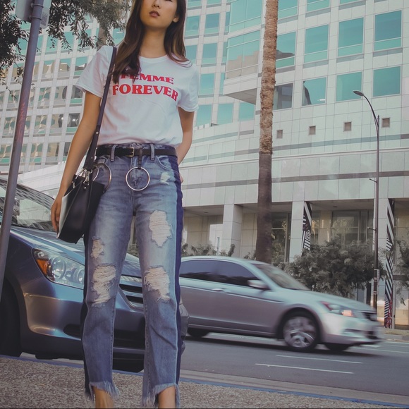 Hidden Jeans Jeans - Hidden Jeans Two Toned Distressed Jeans Hidden Jeans Jeans - Hidden Jeans Two Toned Distressed Jeans