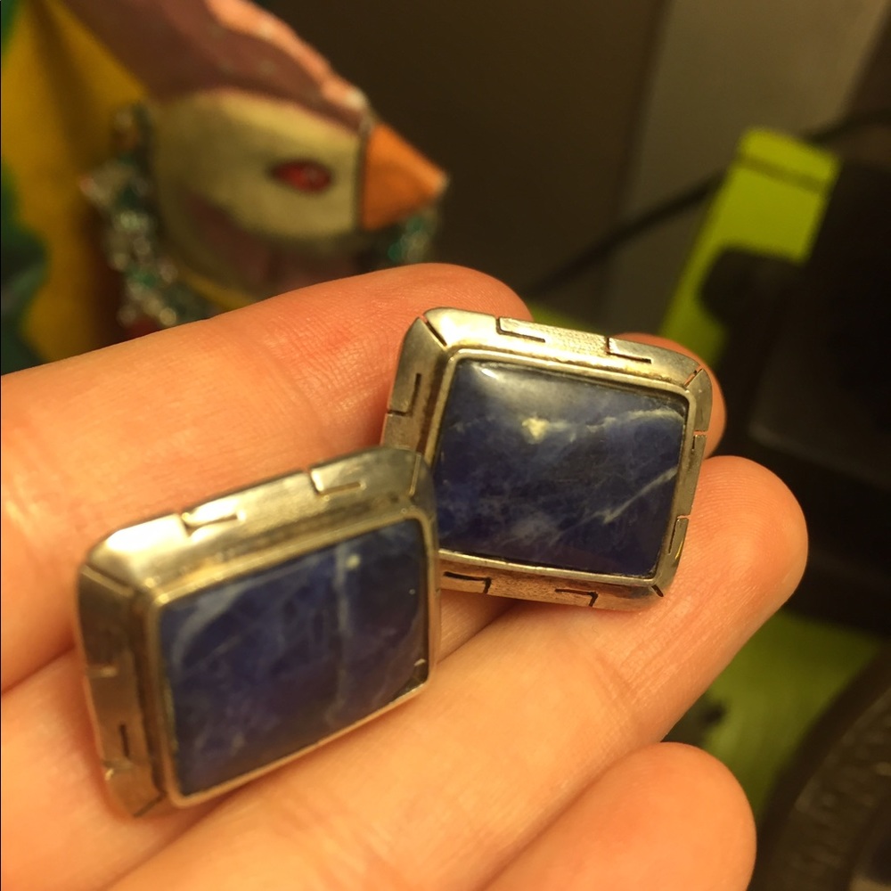Vintage Sterling Silver  Navajo Earrings