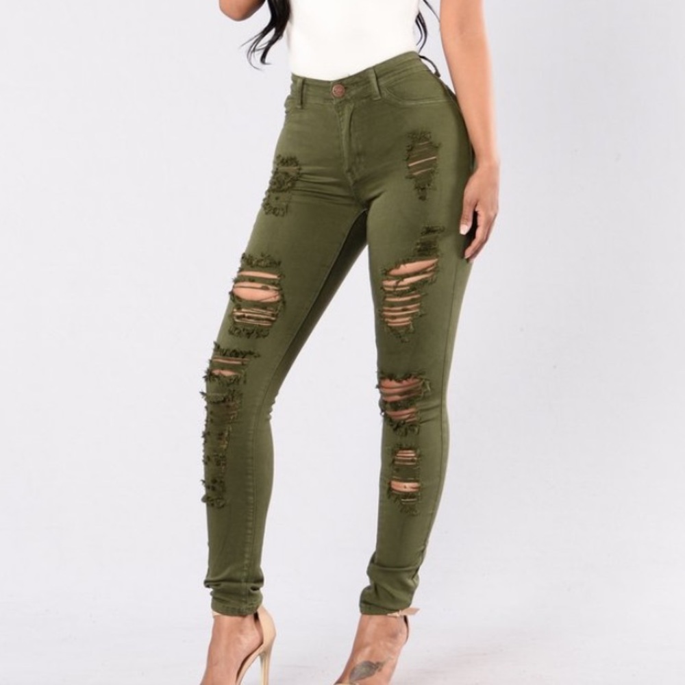 Having it skinny jeans in olive new never worn