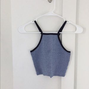 EVERYTHING MUST GO Zara blue crop top