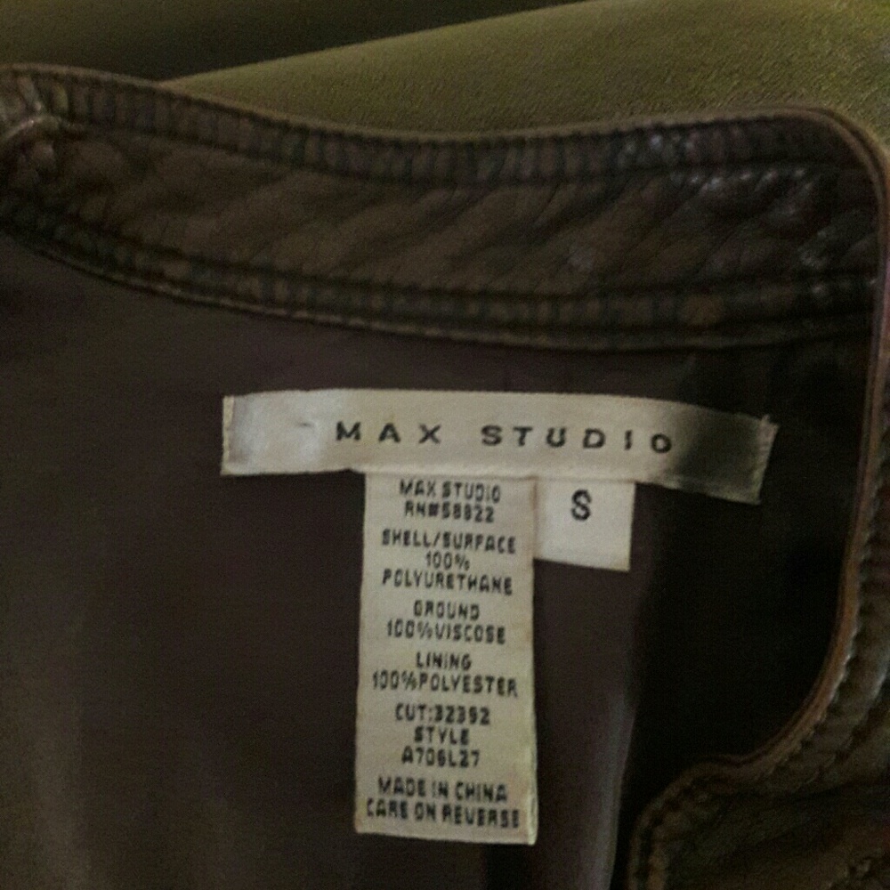 A faux leather jacket. - Picture 4 of 4