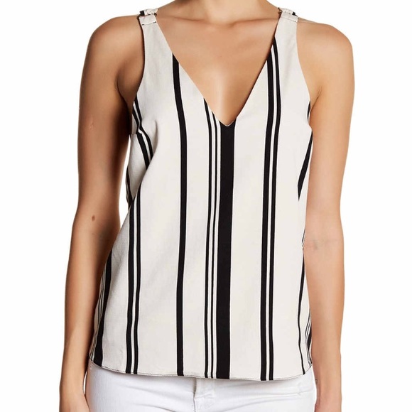 Topshop Tops - Topshop Crisscross Stripe Top