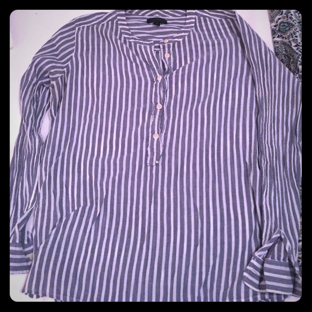 100% Cotton JCrew popover shirt
