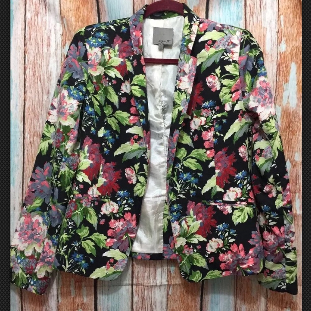 🎊🎊ARYN K Vibrant Floral Blazer Jacket Top S🎉🎉