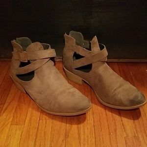 Strappy booties, Charlotte Russe