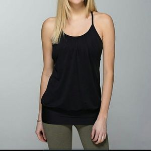 Lululemon Black no limits tank size 6 or 8