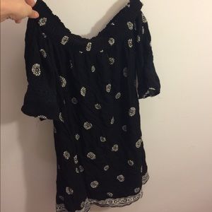 Kendall and Kylie off the shoulder dress PACSUN