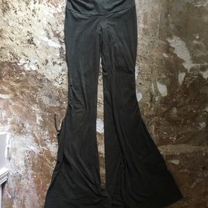 Vintage suede flared pants