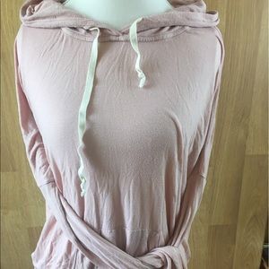 brandy melville blush pink hoodie