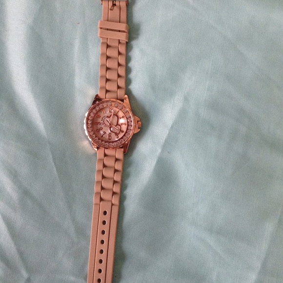 Accessories - Rhinestone watch with Tan Band