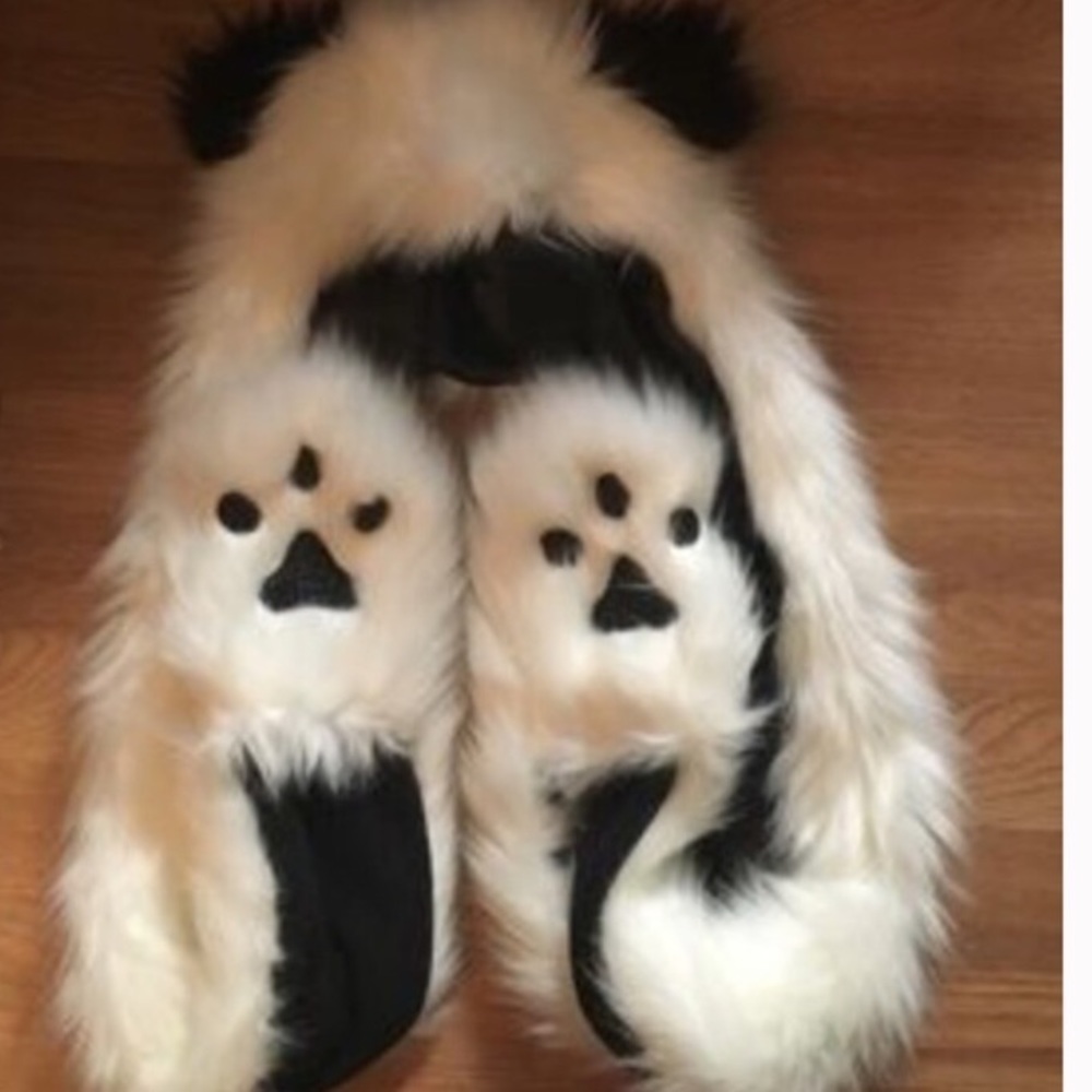 Hooded panda scarf🐼 - Picture 4 of 4