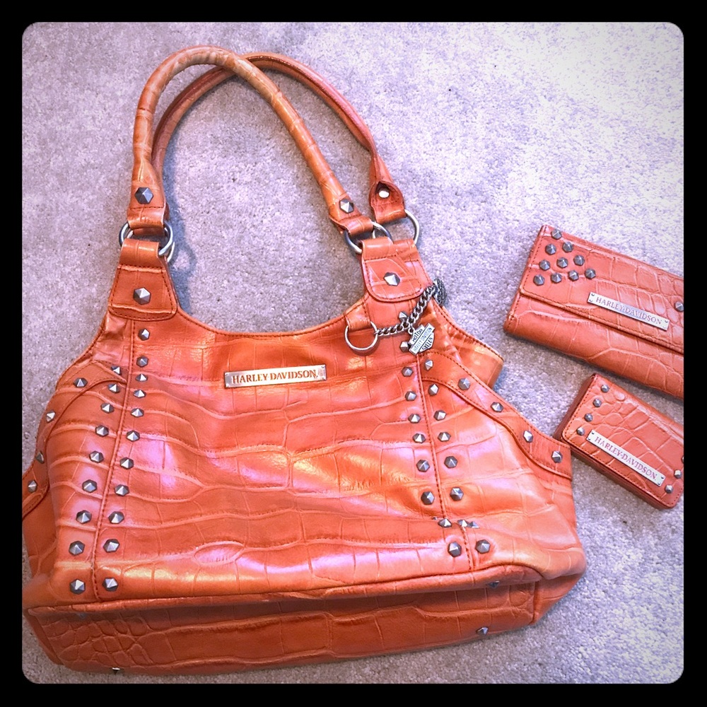 Original Harley Davidson Purse set