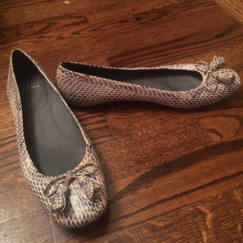 Stuart Weitzman Snakeskin Flats - image 4