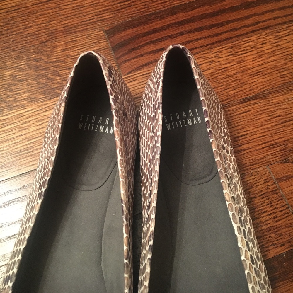 Stuart Weitzman Snakeskin Flats - image 5