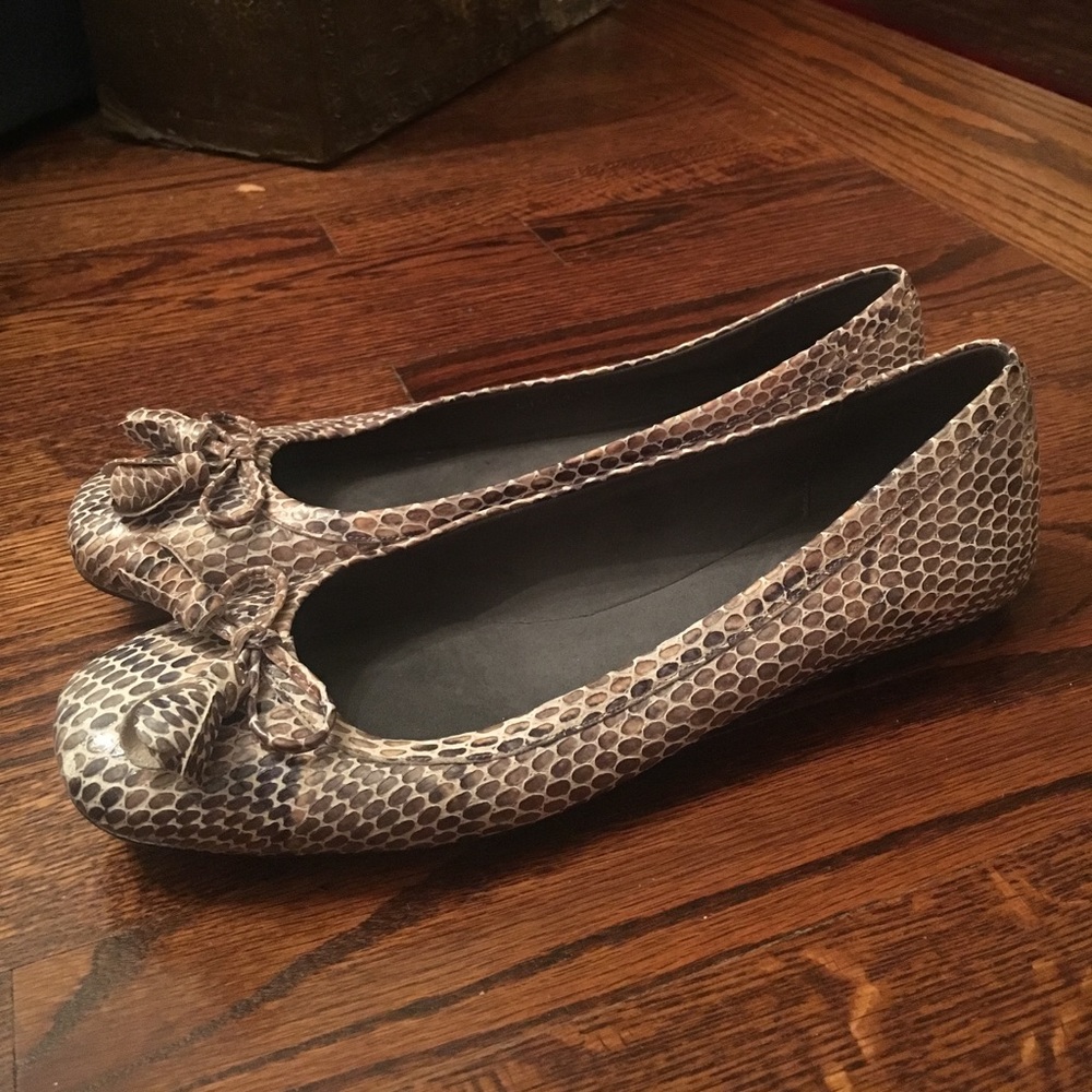 Stuart Weitzman Snakeskin Flats - image 2