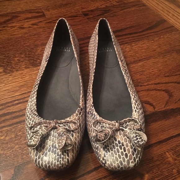 Stuart Weitzman Snakeskin Flats - Picture 3 of 5