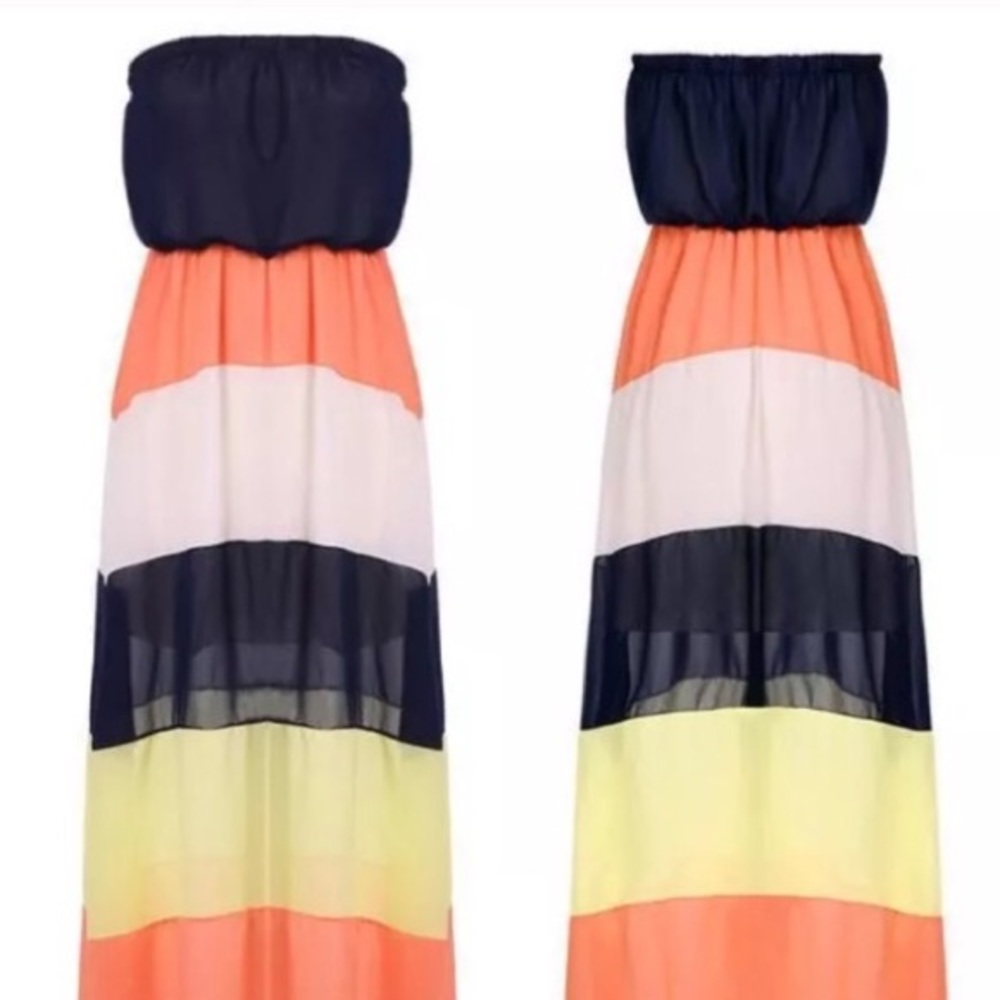 NWOT strapless sheer dress