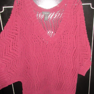Burgundy sweater shrug. Fits 14-20