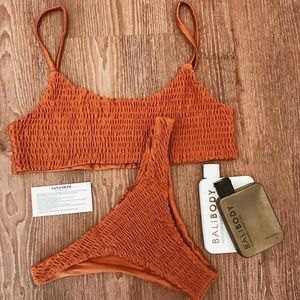 🔥Burnt orange smock bikini🔥