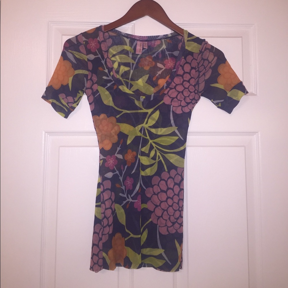 Anthropologie Sweet Pea printed blouse. Size S