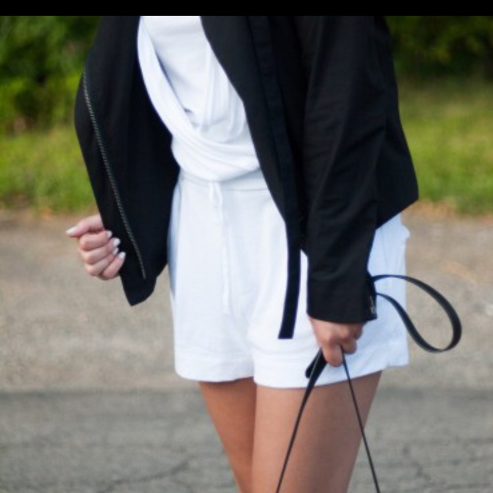 Helmut Lang jersey wrap romper