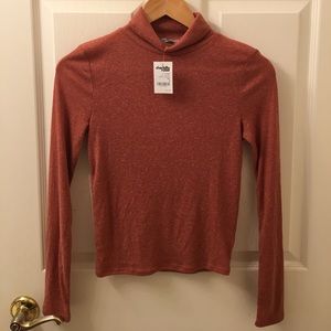 Cropped Turtleneck Shirt