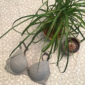 PINK gray bra size 32C