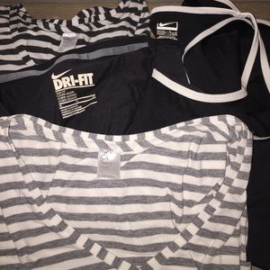 Set of Nike workout tops