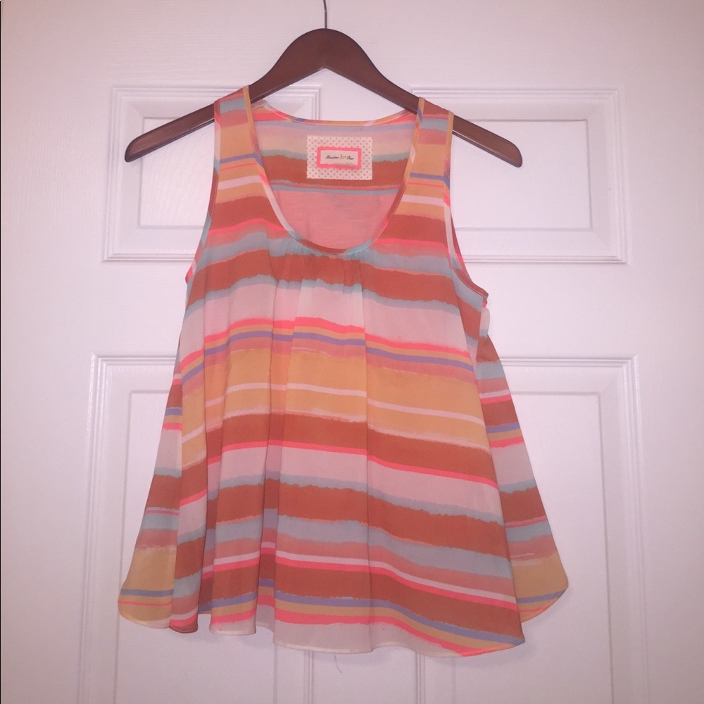 Anthropologie tank- Meadow Rue. XXSP