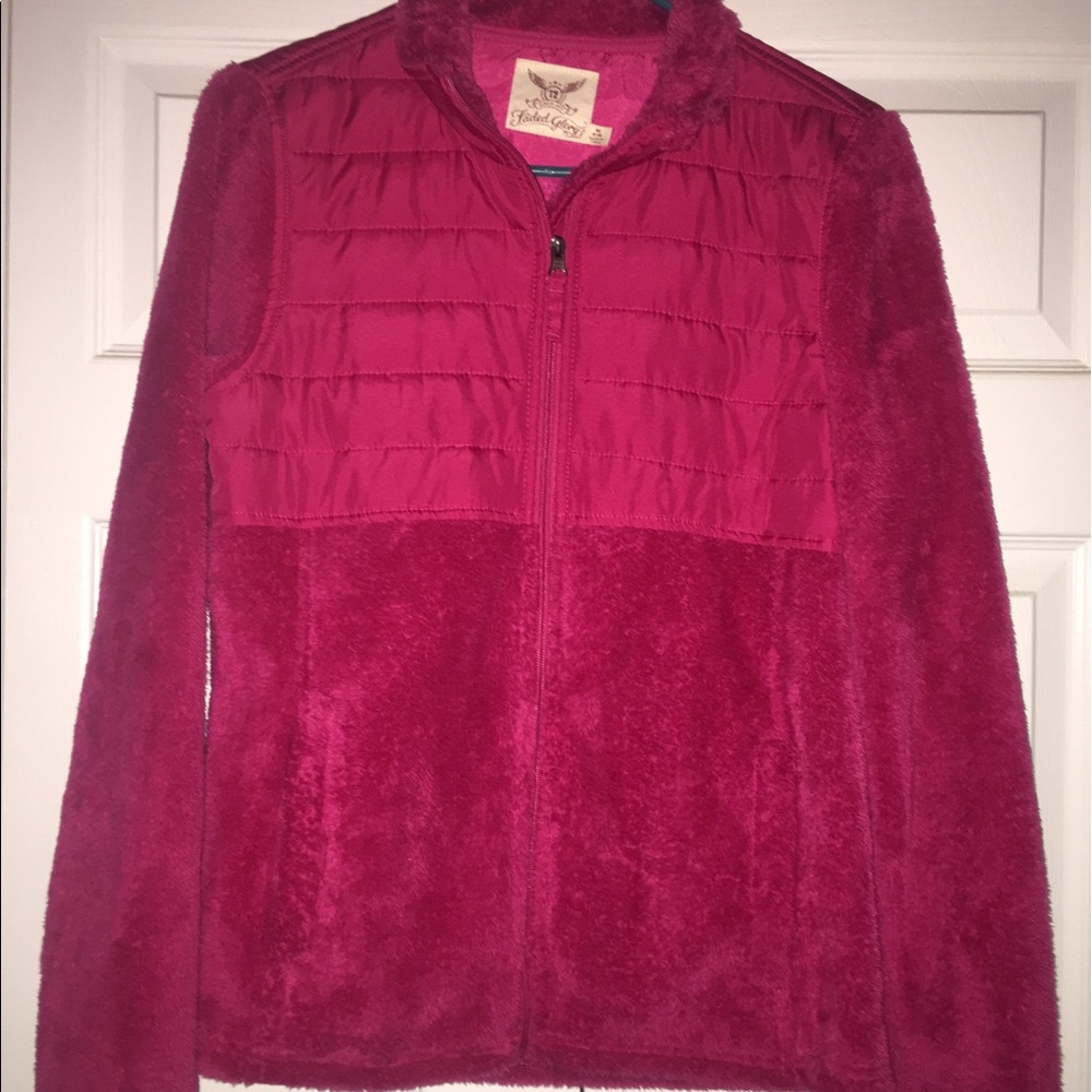 Pink fuzzy jacket