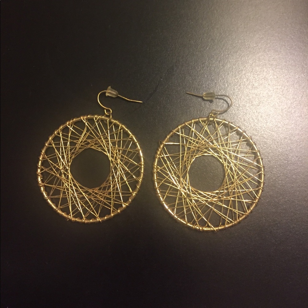 Gold Earrings.