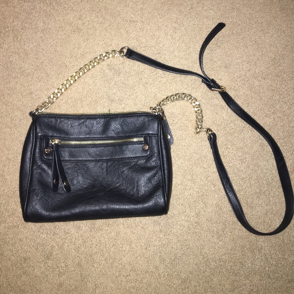 Brass Plum black cross body