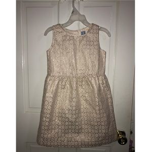 Baby Gap cream and silver dress