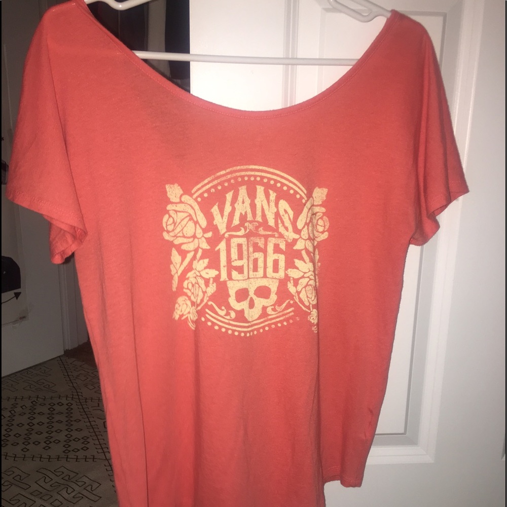 Vans pink crop top