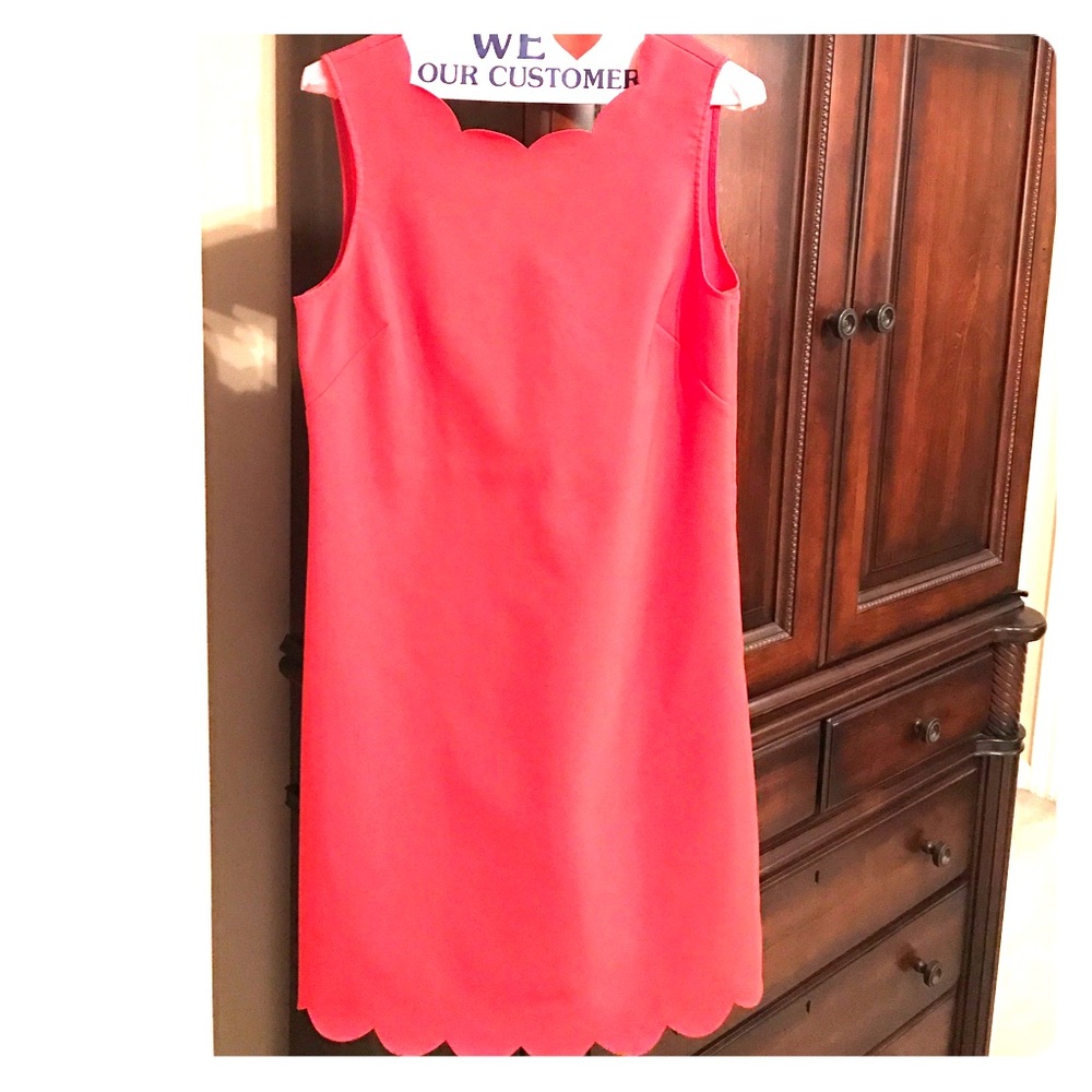 Beautiful J. Crew scalloped dress