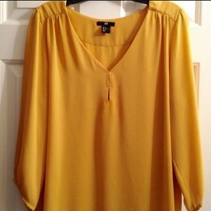 Vibrant mustard blouse