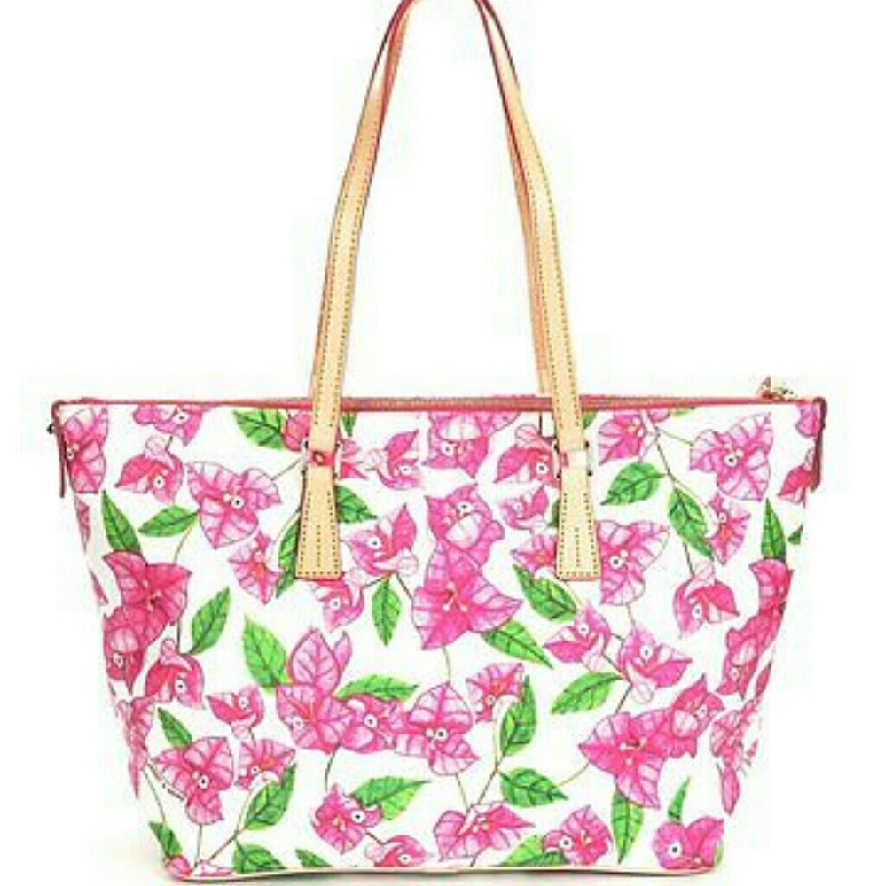 Sold😝Dooney & Bourke| Floral Zip Top Shopper - Picture 4 of 8