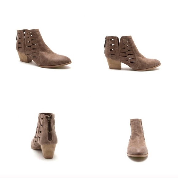 🎉HP 2X 10/6 & 12/9🎉Brown Cutout Ankle Bootie - Picture 2 of 2